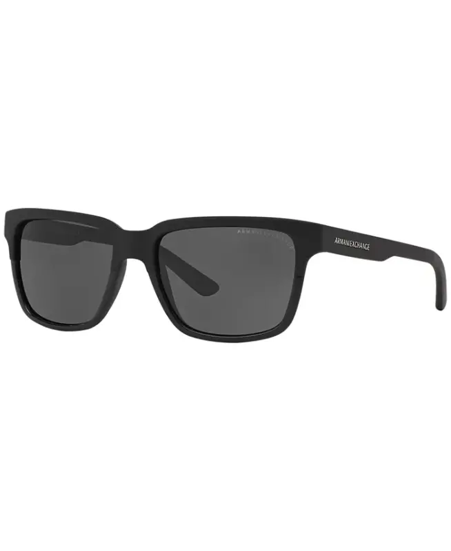 AX Armani Exchange Sunglasses, AX4026S-BLACK MATTE/GREY - 1