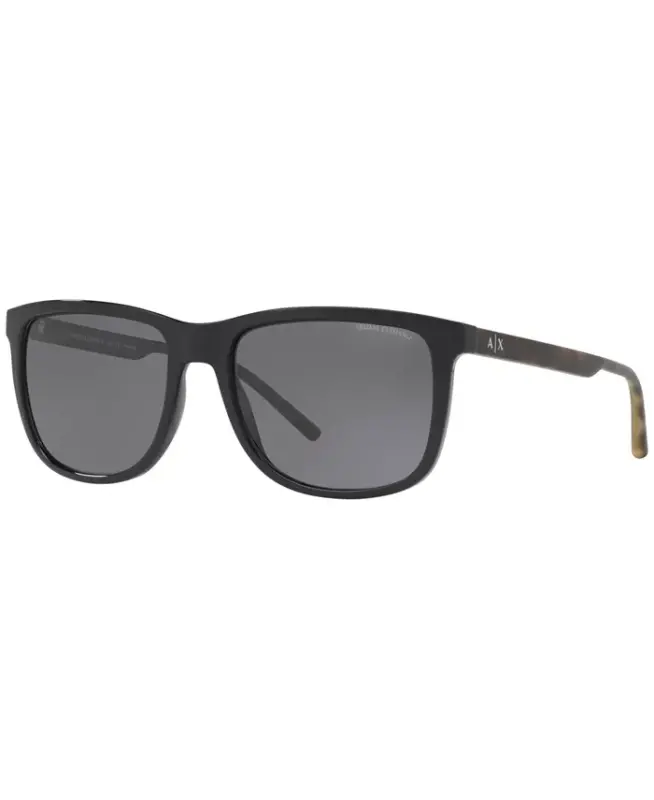 A|X Polarized Sunglasses, AX4070S - BLACK POLAR - 1