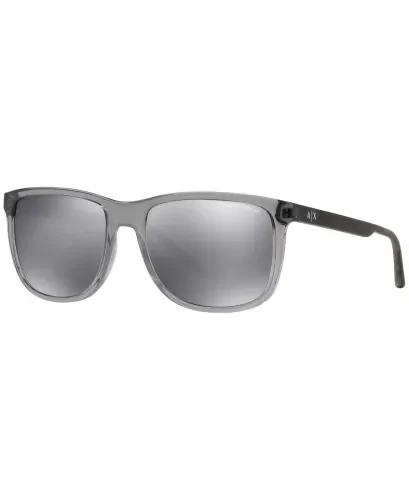 A|X Sunglasses, AX4070S-GREY/BLACK MIRROR - A|X ARMANI EXCHANGE