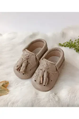 Axel Deri Unisex Chaqaloq Makaseni Sutli Qahva Patik-Sutli Qahva - HODORE (1)