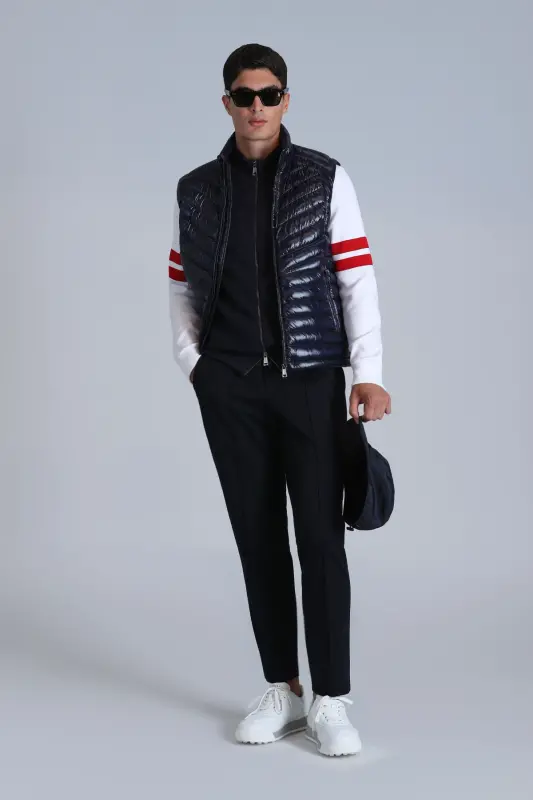 Axel Down Filled Men's Vest Navy Blue - Navy Blue - 2