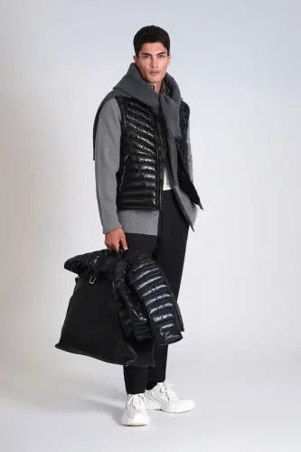 Axel Goose Down Men's Vest Black - 4