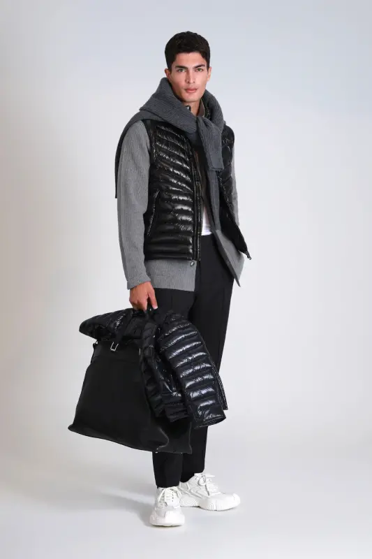 Axel Goose Down Men's Vest Black - 4