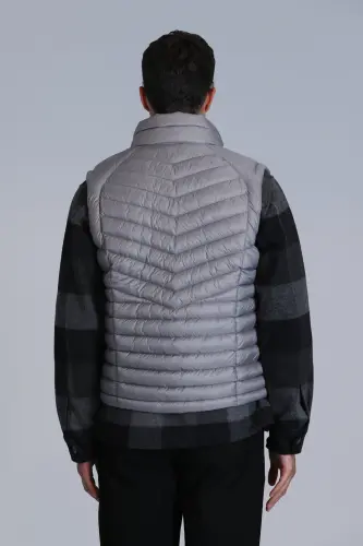 Axel Goose Down Men's Vest Grey-Grey - 6