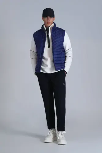 Axel Goose Down Men's Vest Sax-Sax - 2