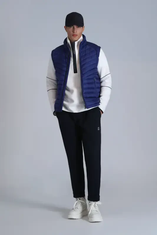 Axel Goose Down Men's Vest Sax-Sax - 2