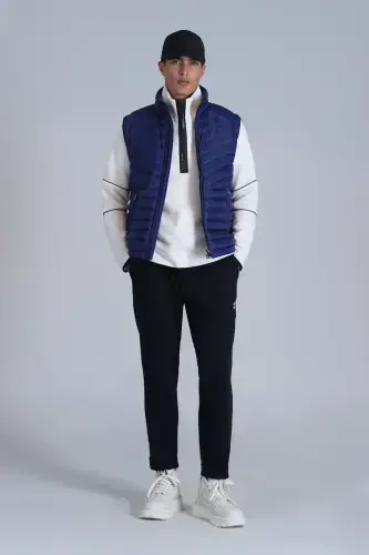 Axel Goose Down Men's Vest Sax-Sax - 4