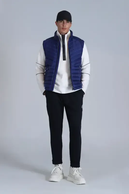 Axel Goose Down Men's Vest Sax-Sax - 4