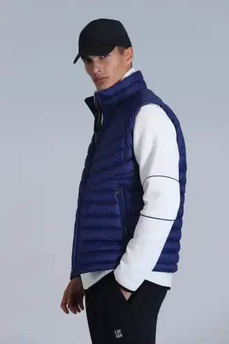 Axel Goose Down Men's Vest Sax-Sax - 5