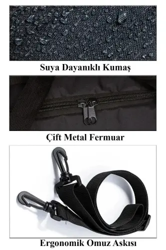 Orijinal Unisex Ayakkabı Gözlü Havalandırmalı Spor, Gym, Fitness Çantası - 8