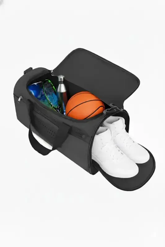 Orijinal Unisex Ayakkabı Gözlü Havalandırmalı Spor, Gym, Fitness Çantası-Siyah - KOST