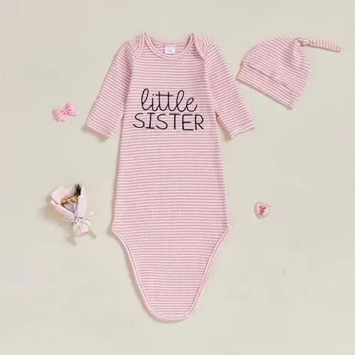 Ayalinggo Chaqaloq O'g'il Qiz Uyga Qaytish Kiyimi Chaqaloq Chaqaloq Uyqu Ko'ylagi Tunika Kiyimlari Yoqimli Kuzgi Qishki Pijama va Shpaldik - 3
