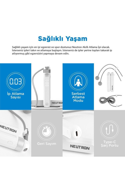 Ayarlanabilir Akıllı Bluetooth Atlama Ipi - 3