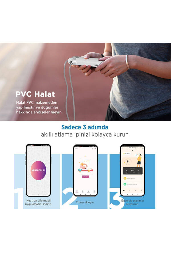 Ayarlanabilir Akıllı Bluetooth Atlama Ipi - 4