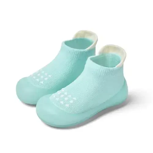 Bearbay Baby Sock Shoes Baby Walking Shoes Infant Non-Slip Breathable Slippers with Soft Rubber Sole Baby Boys Girls Sneakers 
