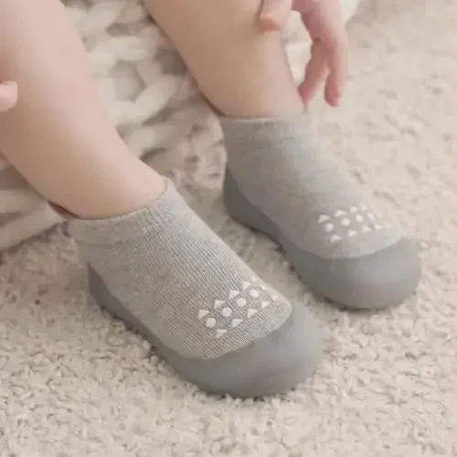 Bearbay Baby Sock Shoes Baby Walking Shoes Infant Non-Slip Breathable Slippers with Soft Rubber Sole Baby Boys Girls Sneakers - 4