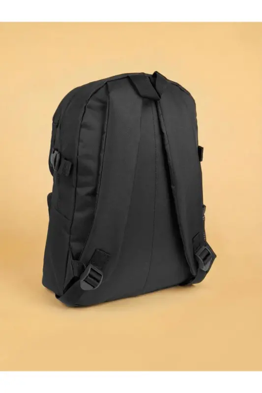 Ayıcıklı Çok Gözlü Unisex Çanta-Siyah - 3