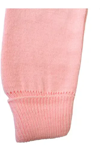 Ayıcıklı Düğmeli Bebek Çocuk Triko Salopet Açık Pembe-Açık Pembe - 3