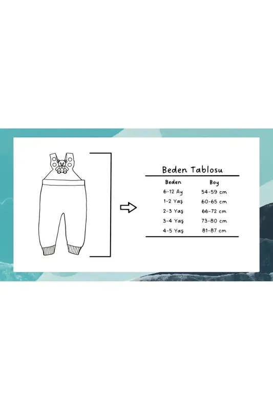 Ayıcıklı Düğmeli Bebek Çocuk Triko Salopet Pembe-Pembe - 4