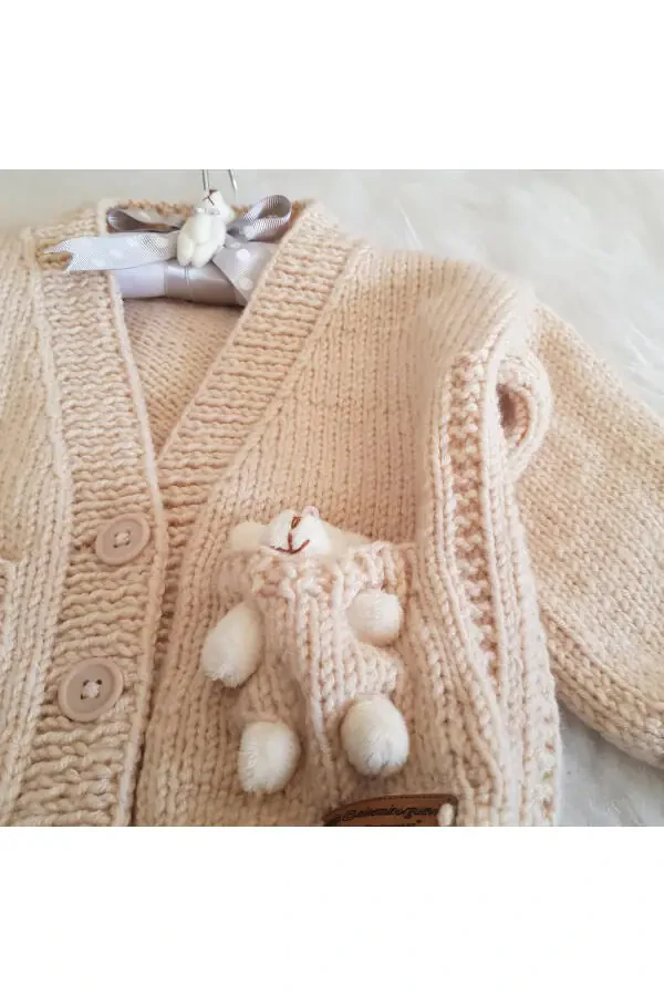 Ayiqcha shaklidagi unisex chaqaloq ko'ylagi - 3