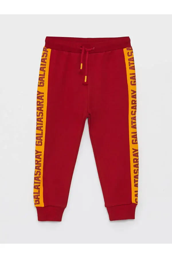 AYMİRA CLOTHING LICENSED Elastic Waist Galatasaray Printed Baby Boy Sweatpants 10% IN STOCK - 1