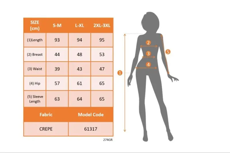 Ayol Baliqchi Yoqali Uzun Yengli Gullu Krep Ko'ylak - 4