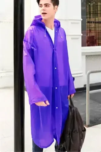 Ayol Erkak Yomg'ir Palto Kapüşonli Chiqichli Eva Binafsha Yomg'ir Palto Bymmrc881r09-Binafsha - 8