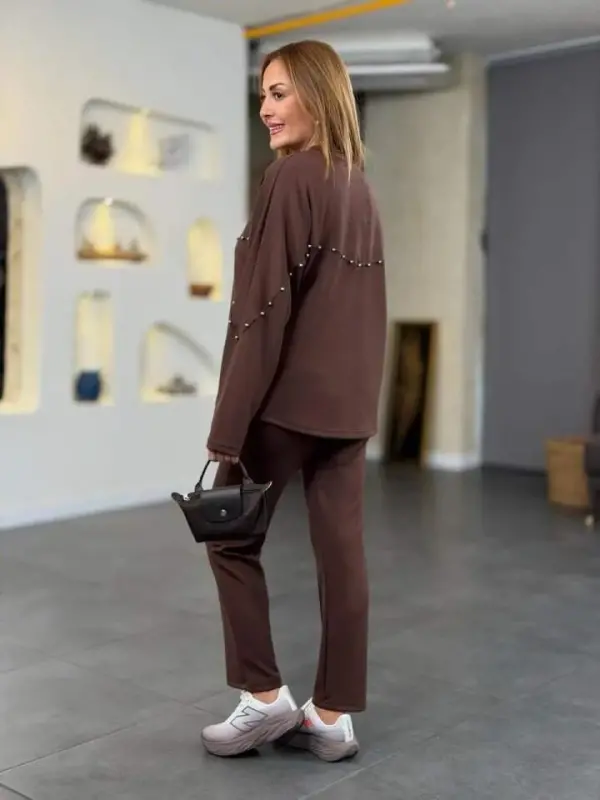 Ayol Inju Tafsilot Modal Mato Ikki Qismli Kostyum - 5