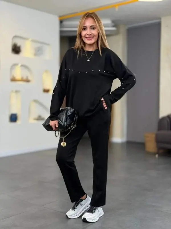 Ayol Inju Tafsilot Modal Mato Ikki Qismli Kostyum - 2