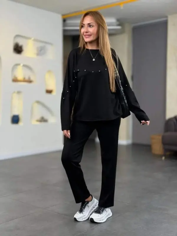 Ayol Inju Tafsilot Modal Mato Ikki Qismli Kostyum - 3