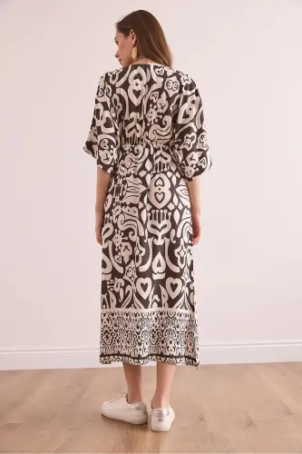 Ayol jigarrang ko'rshapalak yirtilgan elastik belli Do - OLALOOK (1)