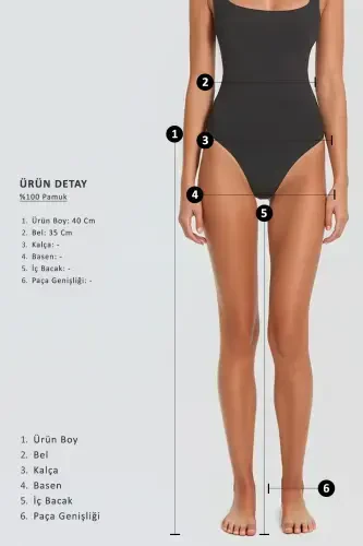 Ayol Mat qora Belida rezinkali kamari bor, ikkita cho'ntakli Duble Paça Sabzi Gabardin Short ALC-X8450-Mat qora - 6