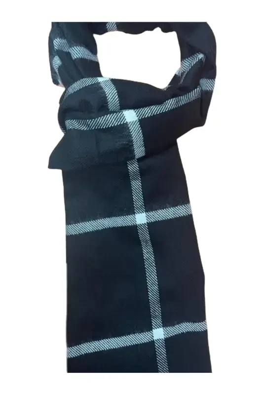 Ayol qora katakli sharf Bym-137024137-Qora - 3