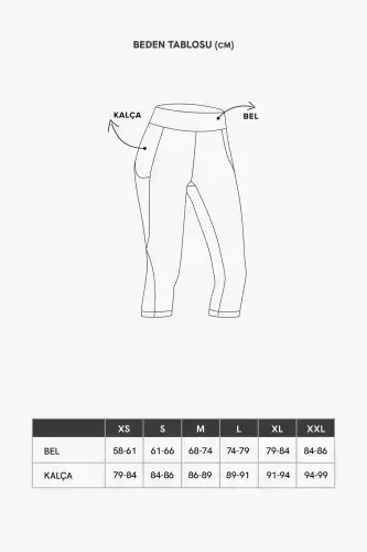 Ayol to‘q ko‘k yuqori belli shakl beruvchi ikki cho‘ntakli tizzadan past kapri tayt Capri-To‘q ko‘k - 8
