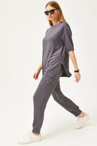 Ayol tutuni tushirilgan billur pastki-yuqori to'plami TKM-19000 - 3