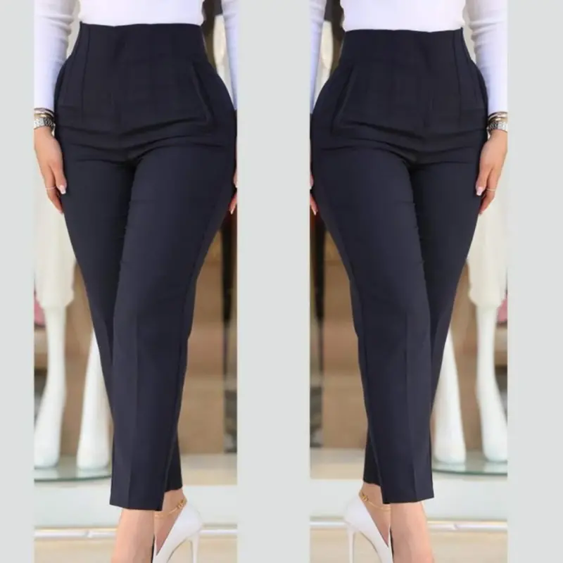 Ayol ustiga o'tiradigan, poychasi to'piqdan yuqorida tugaydigan krep matoli shim 36 (S) - 50 (5XL) - 4
