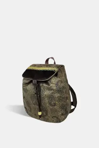 Ayol yashil qo'lda ishlangan ryukzak-yashil ro'mol - 5