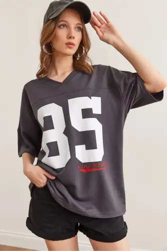 Ayollar Antrasit 85 Bosmali V Yoqali Boyfriend 2 Ip Ti - 1