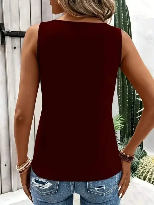 Ayollar Askılı Yoqali chiziqli halqali detalli Viskoza Bluz - 4