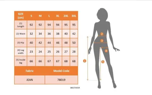 Ayollar baland belli tor qomatli jinsi shim - 4