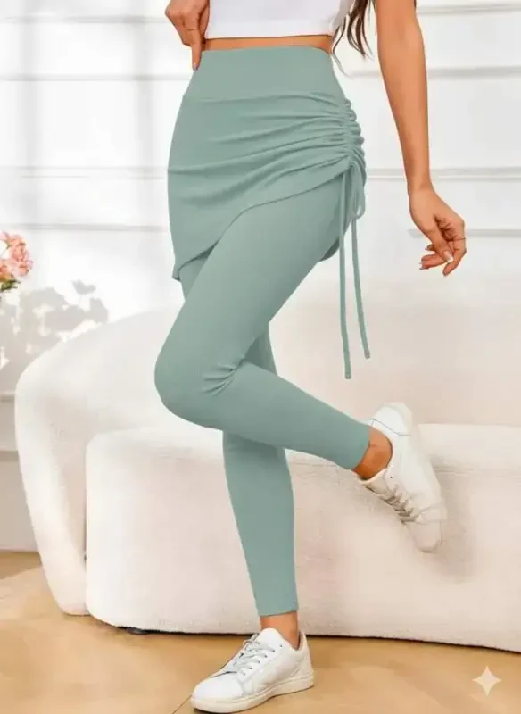 Ayollar baland belli yon tomonidan burmali pastdan uzun kaşkorse tayt yubka - BÜYÜKBEDENIZ