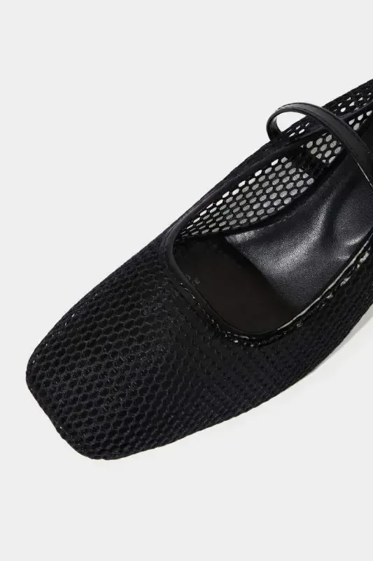 Ayollar bitta tasmasi baland platformali poshnali poyabzal - Qora - 5