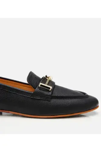 Ayollar charm qora tokali klassik loafer-QORA - 6
