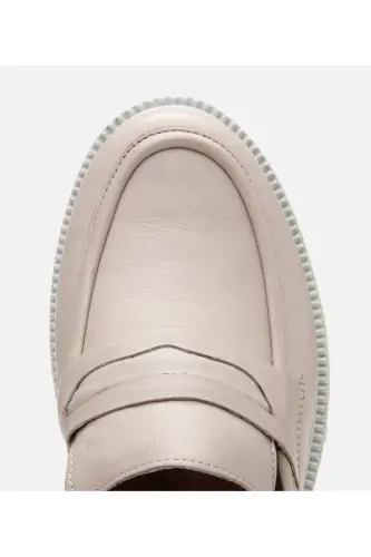 Ayollar Charm teri Upalik taglik Loafer - 5