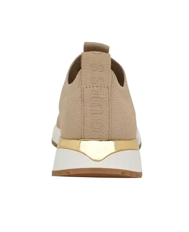 Ayollar Farroo Trikotaj Slip-On Krossovkalar-Ochiq Tabiiy - 3