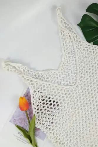 Ayollar File naqshli to'liq bo'yli trikotaj pareo - 4