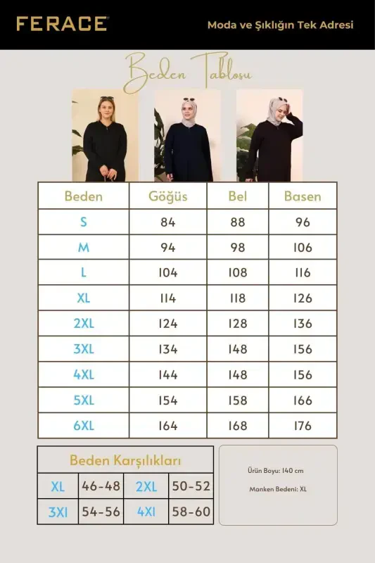 Ayollar Hijob Bir qismli Fermuarli Namoz Libosi Murdum-Murdum - 7