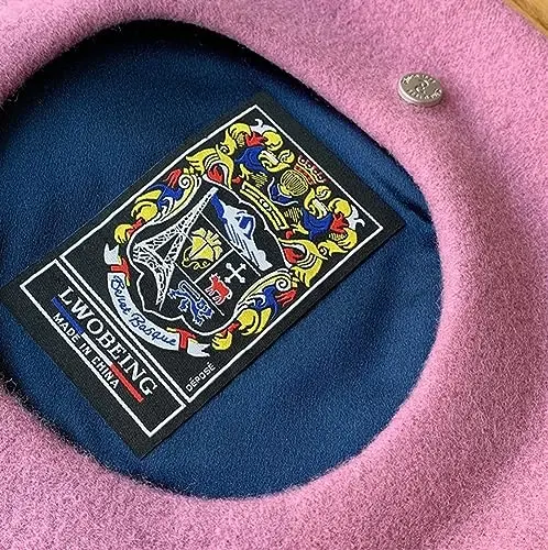 Ayollar Jun Beret Shlyapa Klassik Frantsuz Jun Shlyapa Rassom Beret Qalpog'i Qishki Qattiq Rangli Frantsuz Beanie Qalpog'i Shlyapa Vintage Beretlar - 4