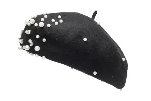 Ayollar jun beret shlyapasi, klassik fransuz uslubidagi rassom shlyapasi, qizlar uchun bir xil rangli zamonaviy qishki iliq shapka - 7