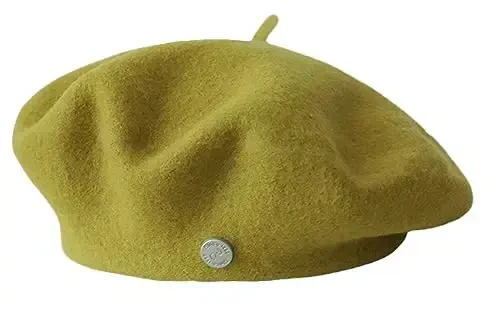 Ayollar junli baret shlyapa Klassik frantsuz junli shlyapa Rassom bareti qalpog'i Qishki tekis rangli frantsuz trikotaj shlyapasi Vintage baretlar - WOMEN